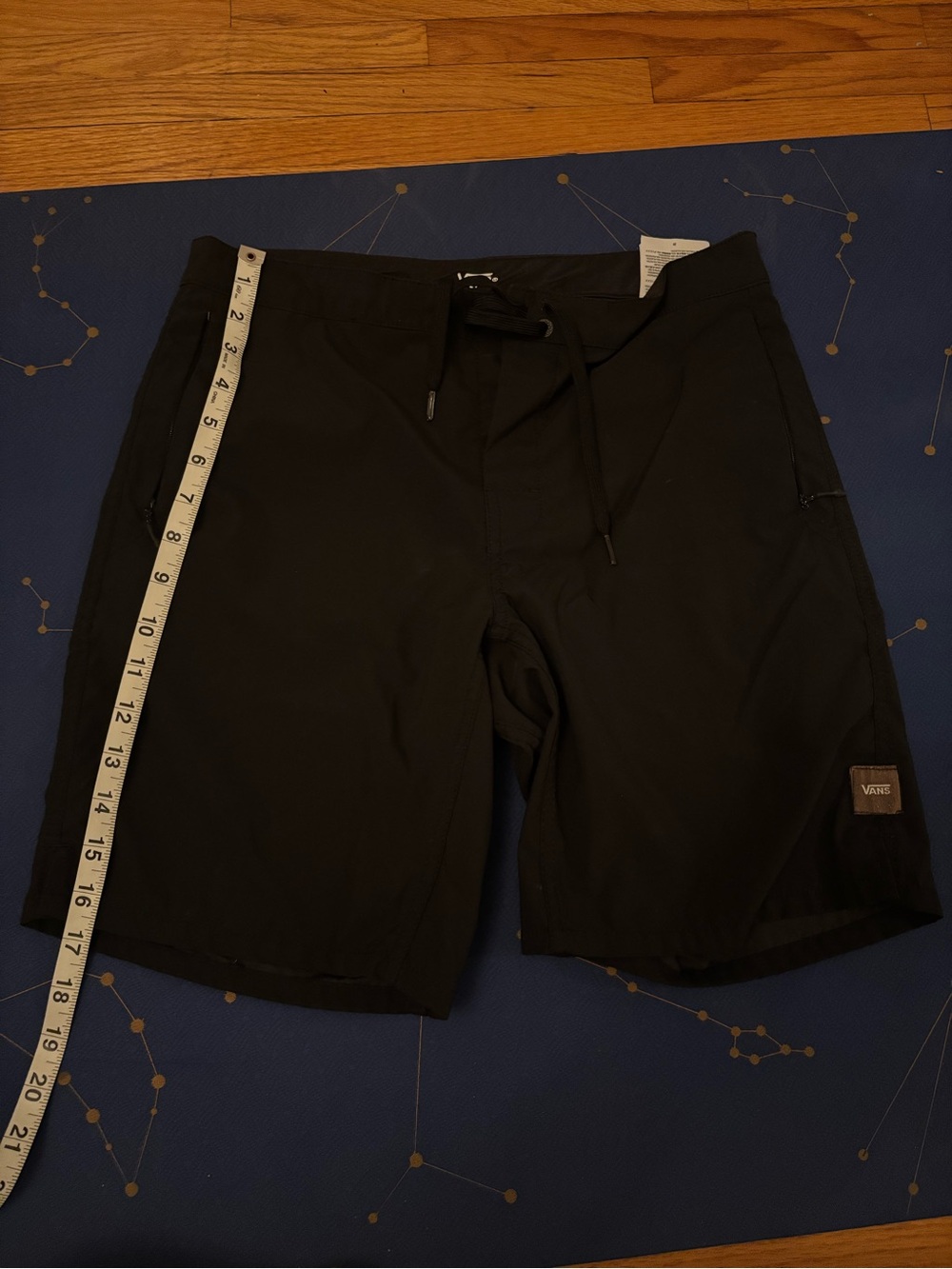 Vans Men's Black Drawstring Swim/Board Shorts